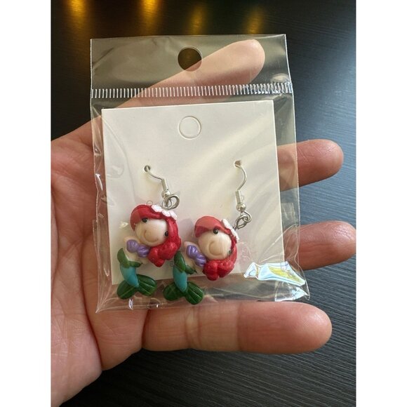 Mermaid Party Decorations Cute Purple Mermaid Tail Night Light Blue Seashell - Picture 3 of 9